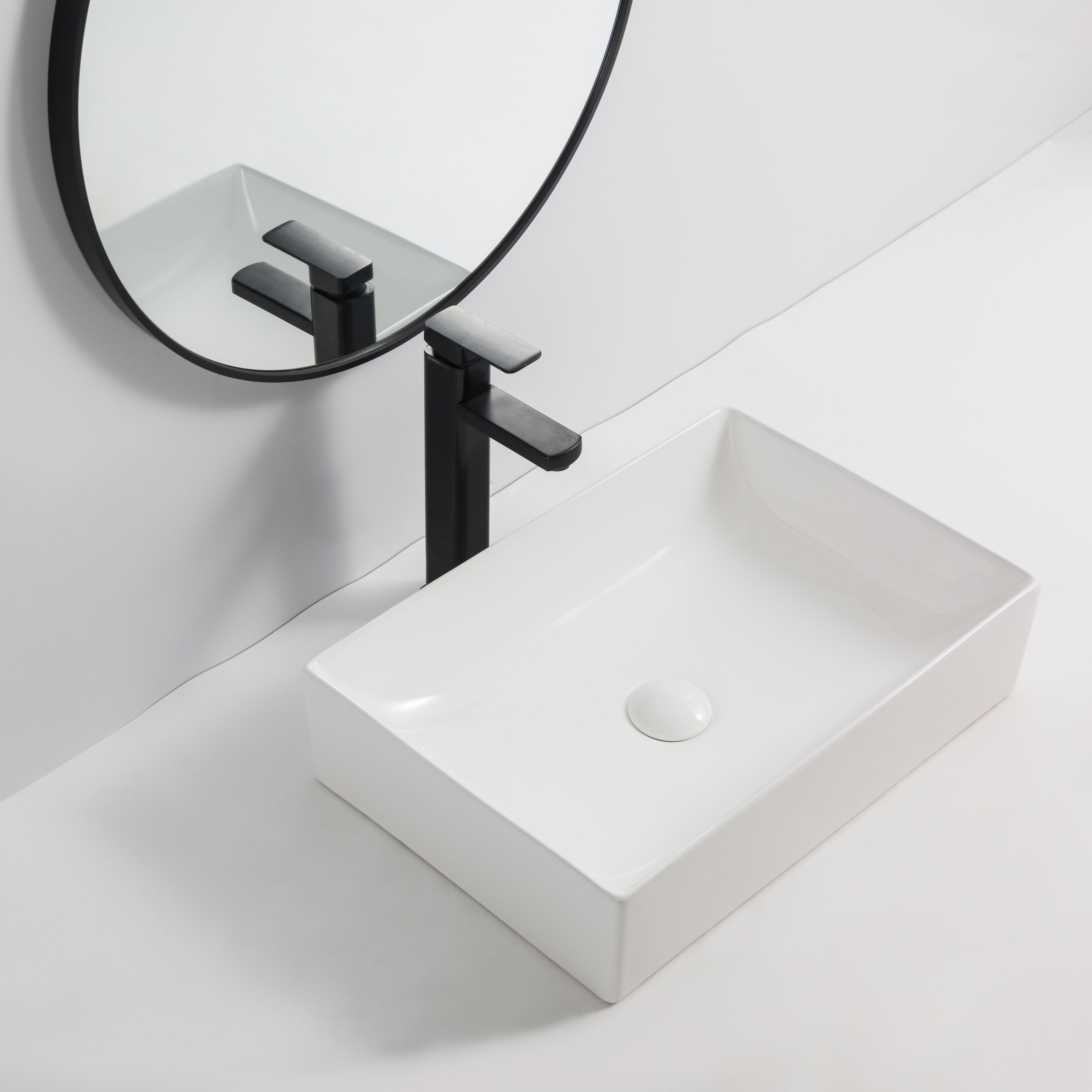 Ceramic Basin White - 9636 (RRP $195)